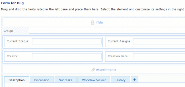 Bug tracking form builder