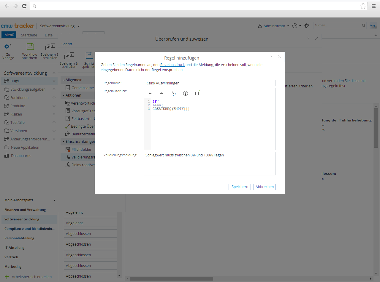 CMW Tracker Workflow Automation System