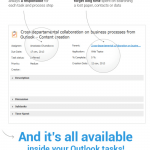 Cross-departmental collaboration on business processes from Outlook