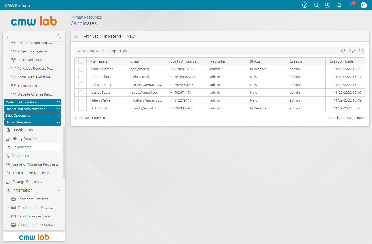 workflow form