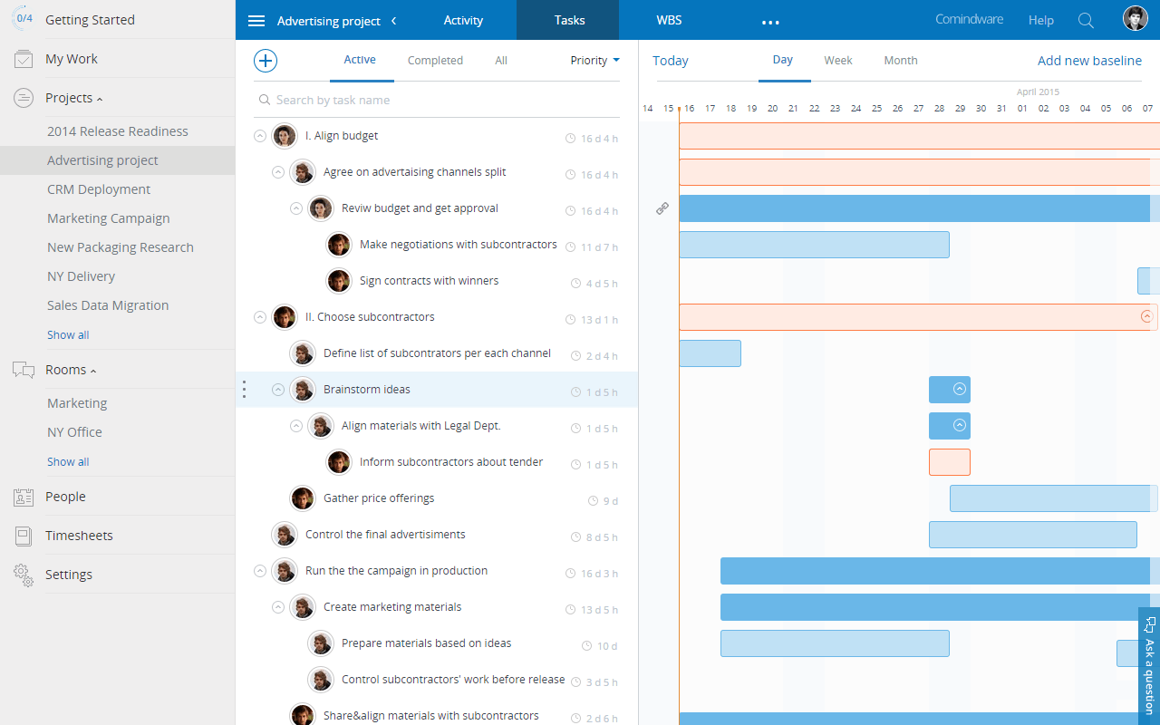 Integration mit Projektmanagement