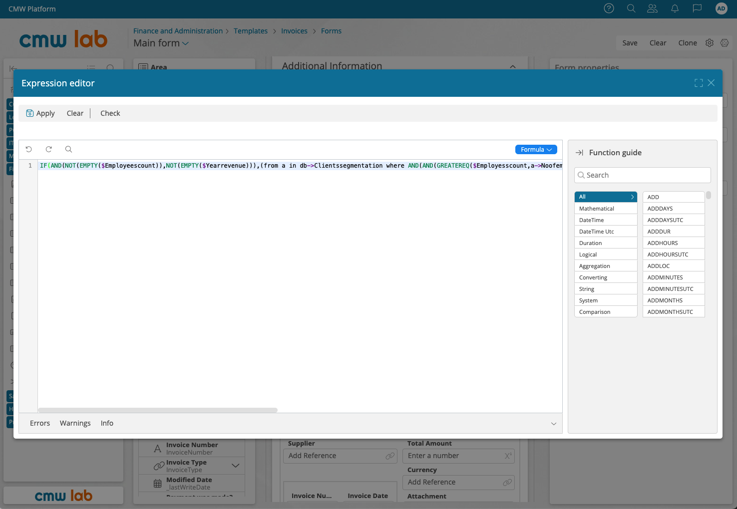 CMW Data Management system